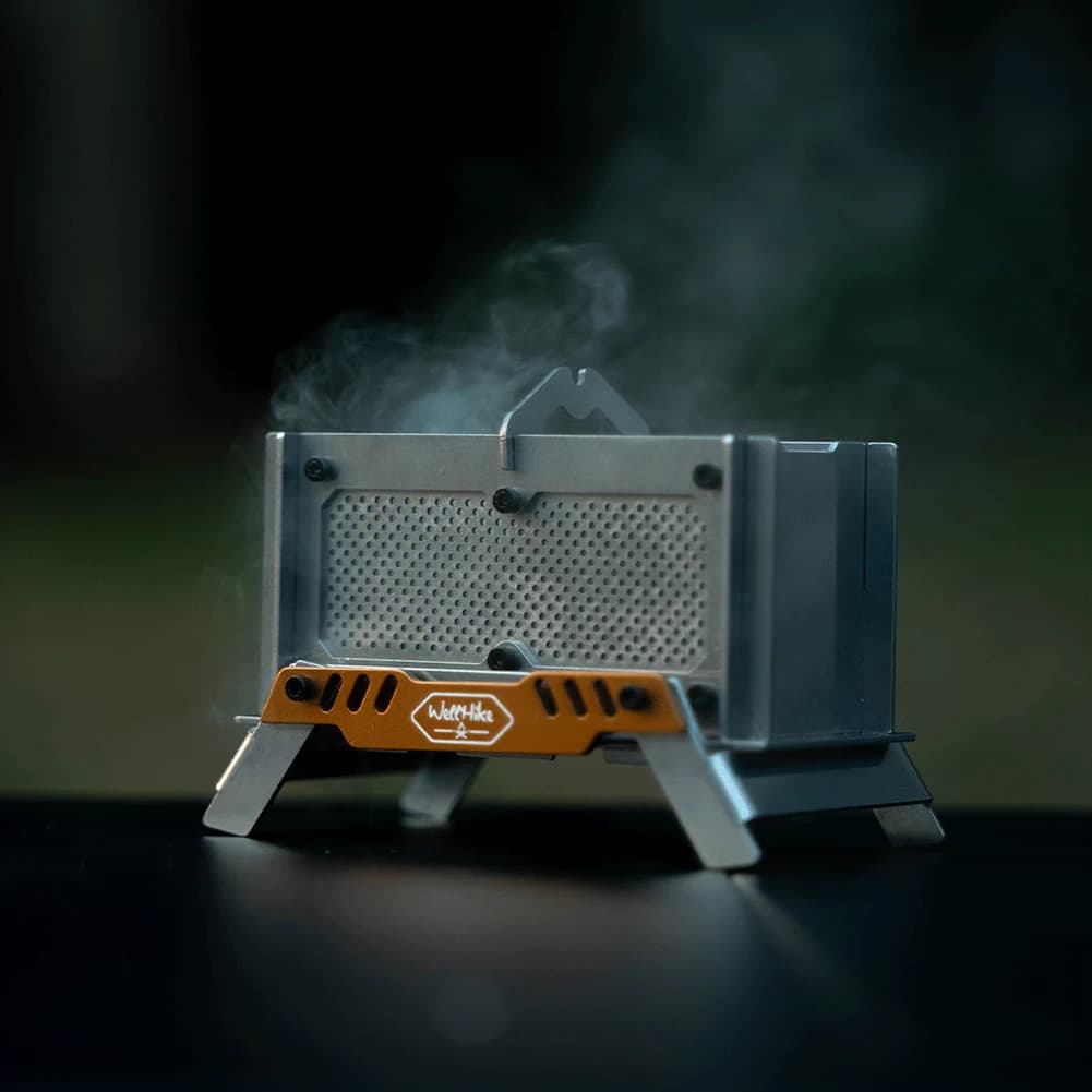 Stainless Steel Incense Burner, Mini Wood Stove, Small Carbon Stove, Wood Stove for Exterior and Home