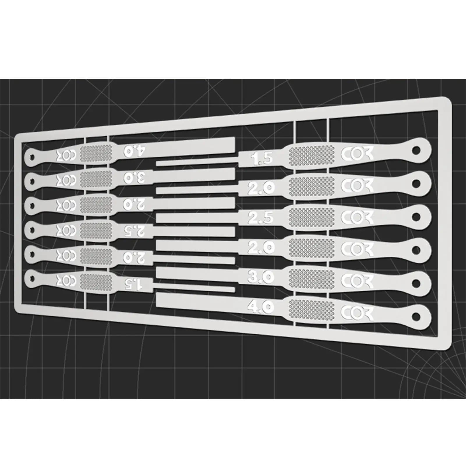 Set di file multiuso Modello di carta vetrata per molatura Strumento speciale per hobby