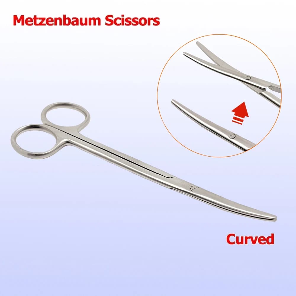 Tc Metzenbaum Scissors Curve Delicate Textile Cutting Tonsil Blunt Tips Strips Operation Tools Surgery