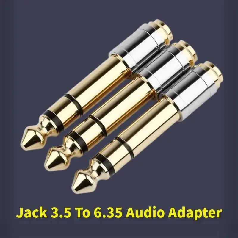 Elettronica di consumo Jack da 3.5 a 6.35 adattatore Audio convertitori da 6.5mm a 3.5mm connettore maschio femmina spina per cuffie 6.3mm 6.5