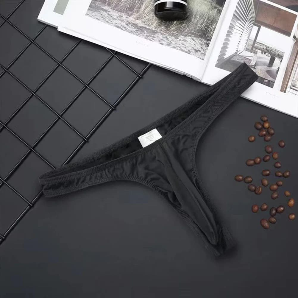 Perizoma da uomo String slip Sexy con naso di elefante intimo perizoma traspirante mutandine setose perizoma sospensori mutandine erotiche Gay