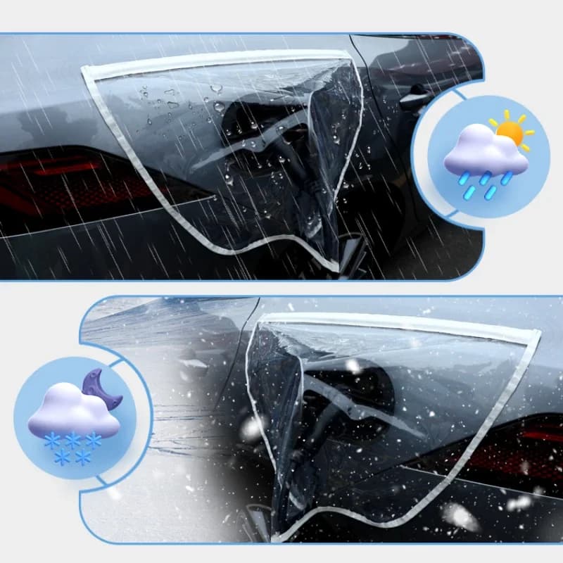 Copertura antipioggia per pistola di ricarica per Tesla Model 3 Y Porta caricatore Copertura antipolvere antipioggia Coperture di protezione esterna Accessori per auto