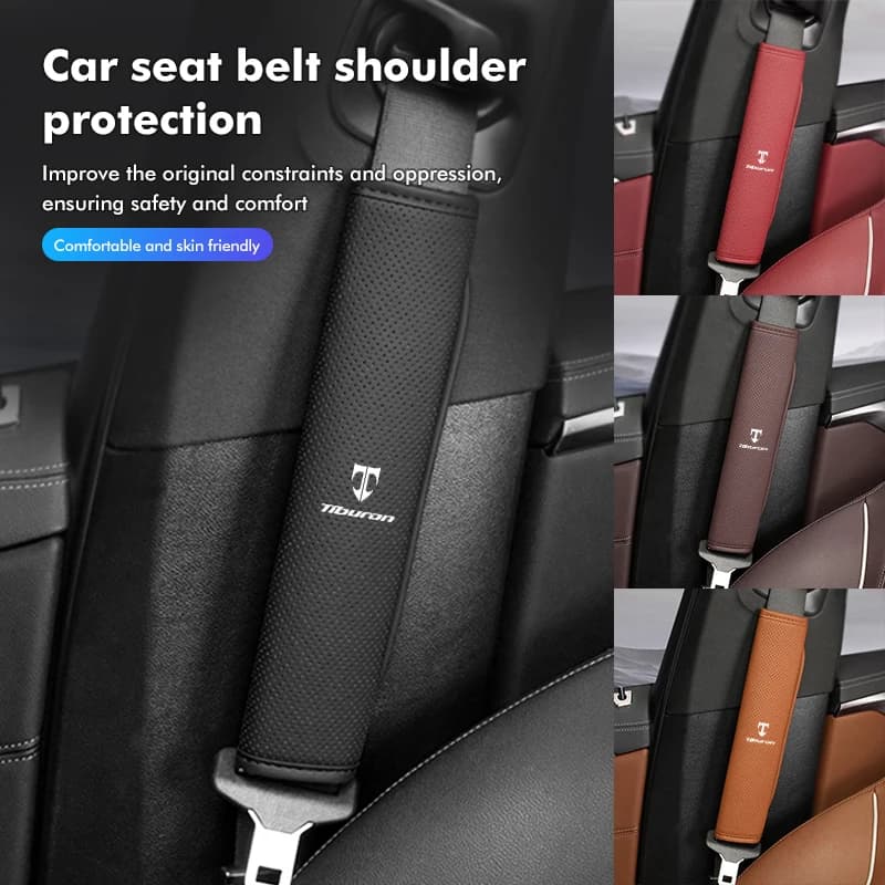 Car Seat Belt Shoulder Pad Protection Cover Accessories For Hyundai Tiburon I30 I20 IX35 I40 Tucson Sonata Velost