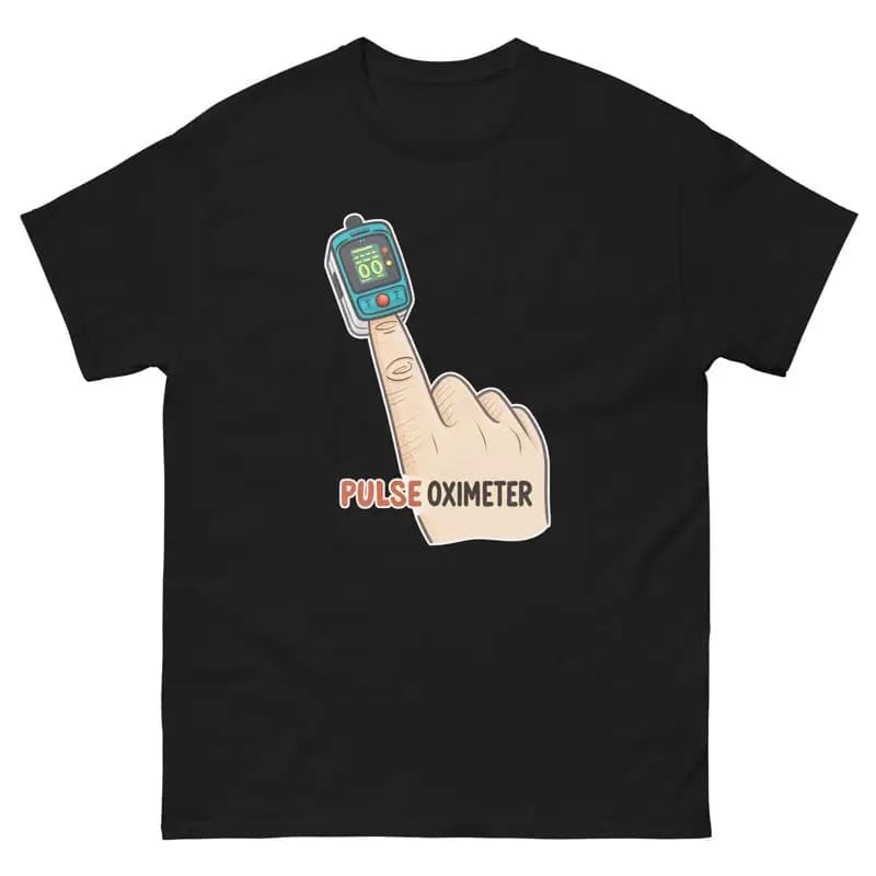 Medical Safety T-shirt for hospital health with pulse oximeter