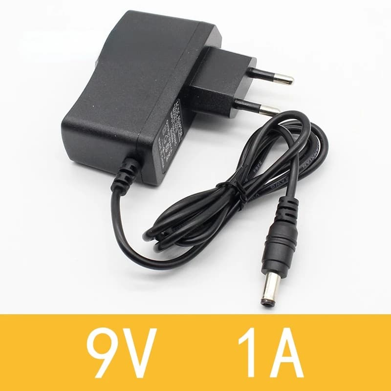 1 pcs 9v 1a dc power adapter eu 5.5mm * 2.1mm power interface 100-240v adapter approx for arduino UNO MEGA