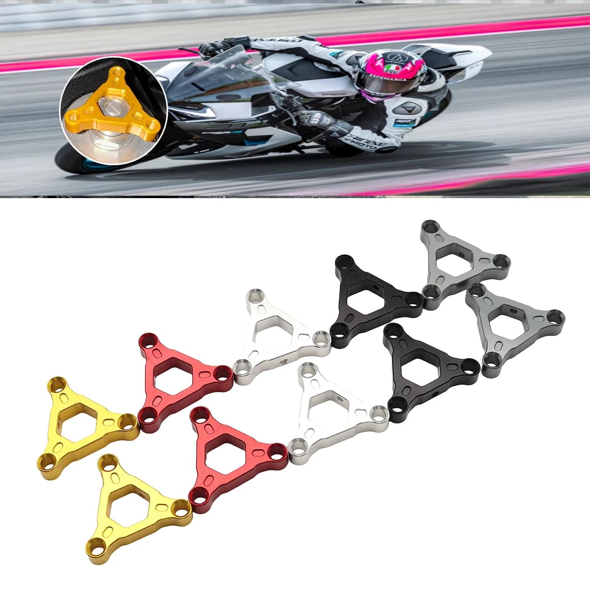Per CFMOTO CF Moto 450MT MT450 MT 450 MT CF450MT Accessori Moto Tappo Regolatore Precarico Forcella Anteriore