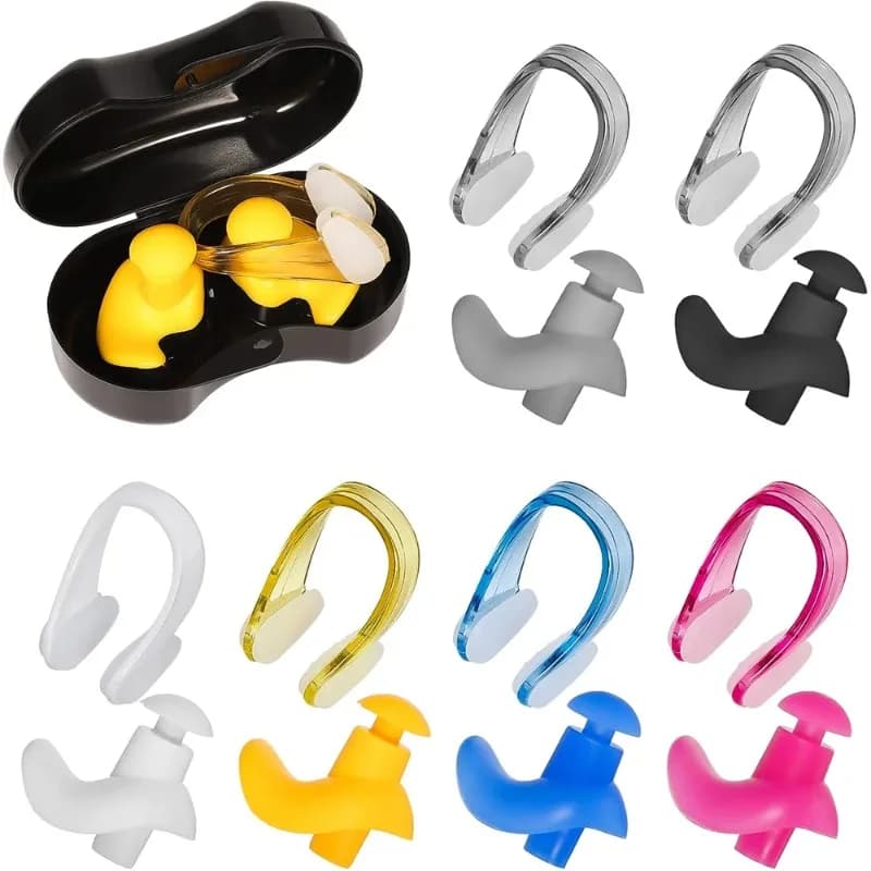 1PC Summer Swimming Earplug naso Kit impermeabile Anti-rumore tappi per le orecchie principianti forniture per il nuoto immersioni sport acquatici all'aperto