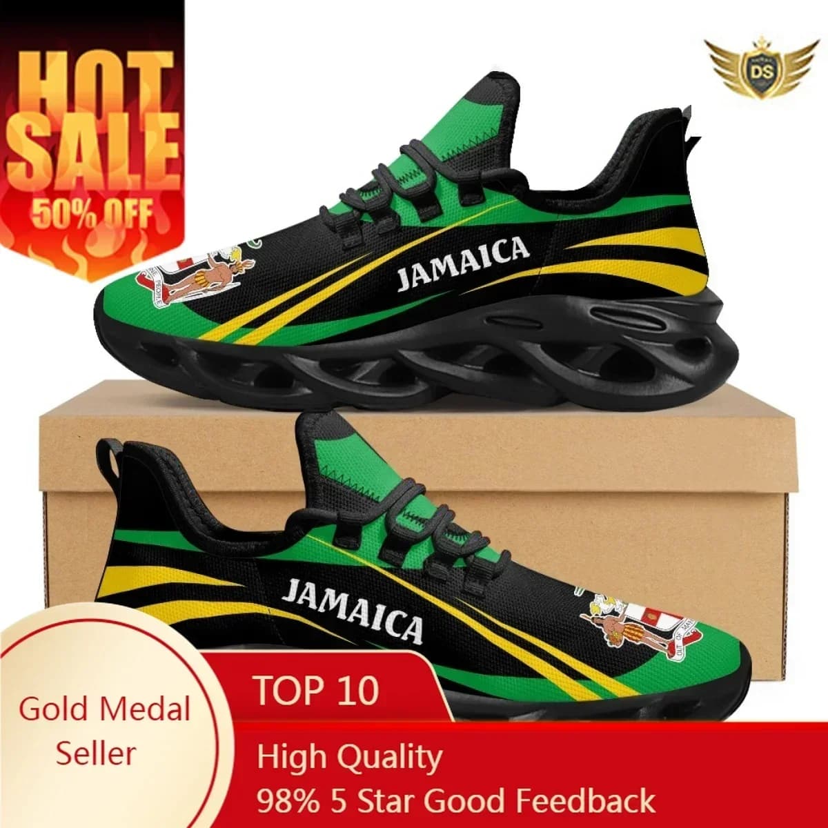 Men's Shoes with Printed Flag Gymnastics Shoes Running Shoes With Blade Men's Shoes Breathable Sneakers Men's Fashion Casual Shoes