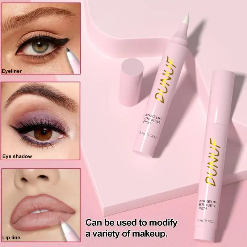 Eyeliner Corrective Pen, Face Makeup Removal, Lip and Eyes, Easy to Use Cleaning Tool