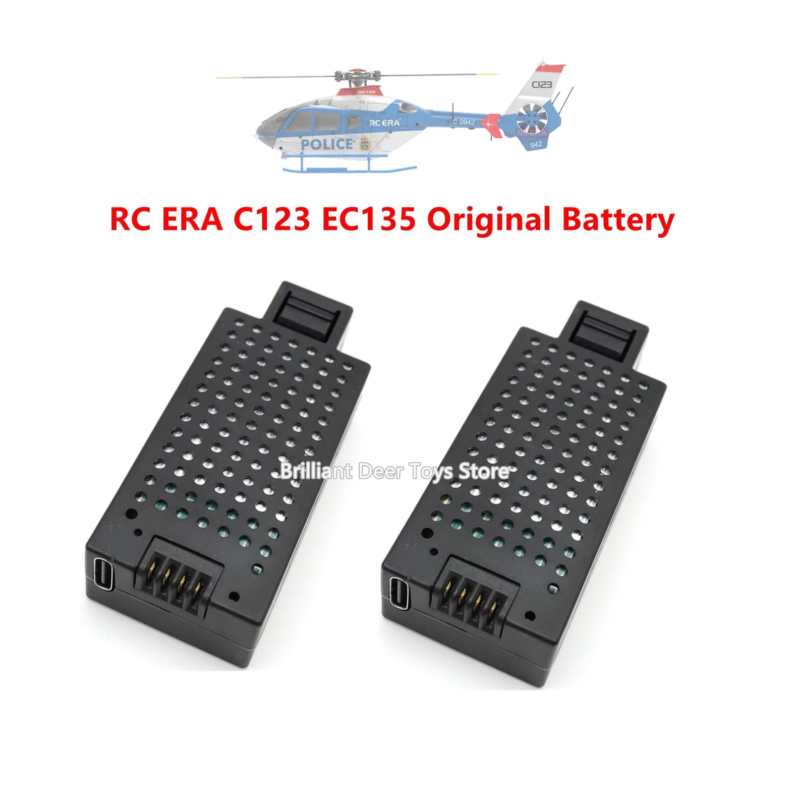 C123 EC135 RC Accessori batteria originali Parti dell'elicottero