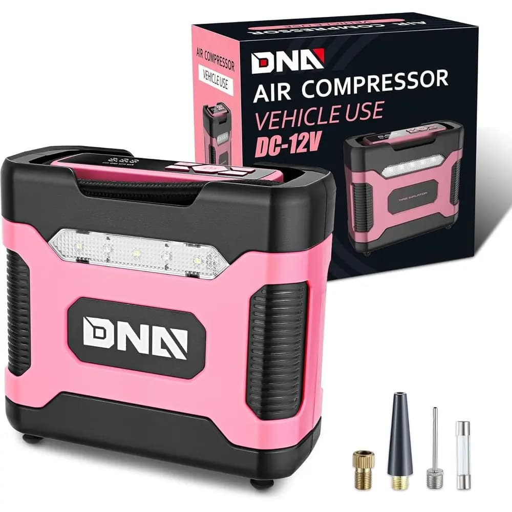 Gonfiatore Digitale per Pneumatici 12V DC con Manometro di Precisione per Auto, Biciclette, Moto, Palloni