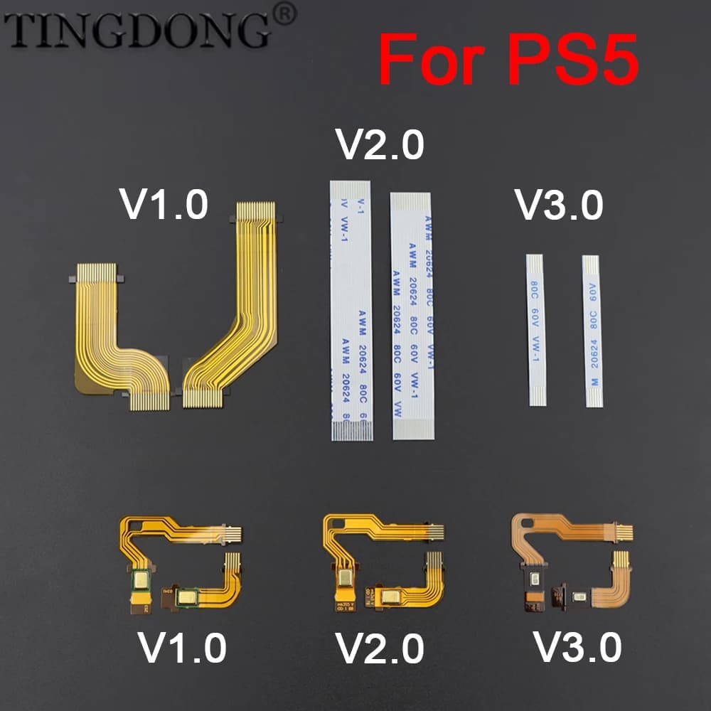 1 Set Cavo Flessibile Microfono per PS5 BDM-010 020 030, Cavo Piatto Interno per Microfono per Controller Gamepad PS5 V1 V2 V3