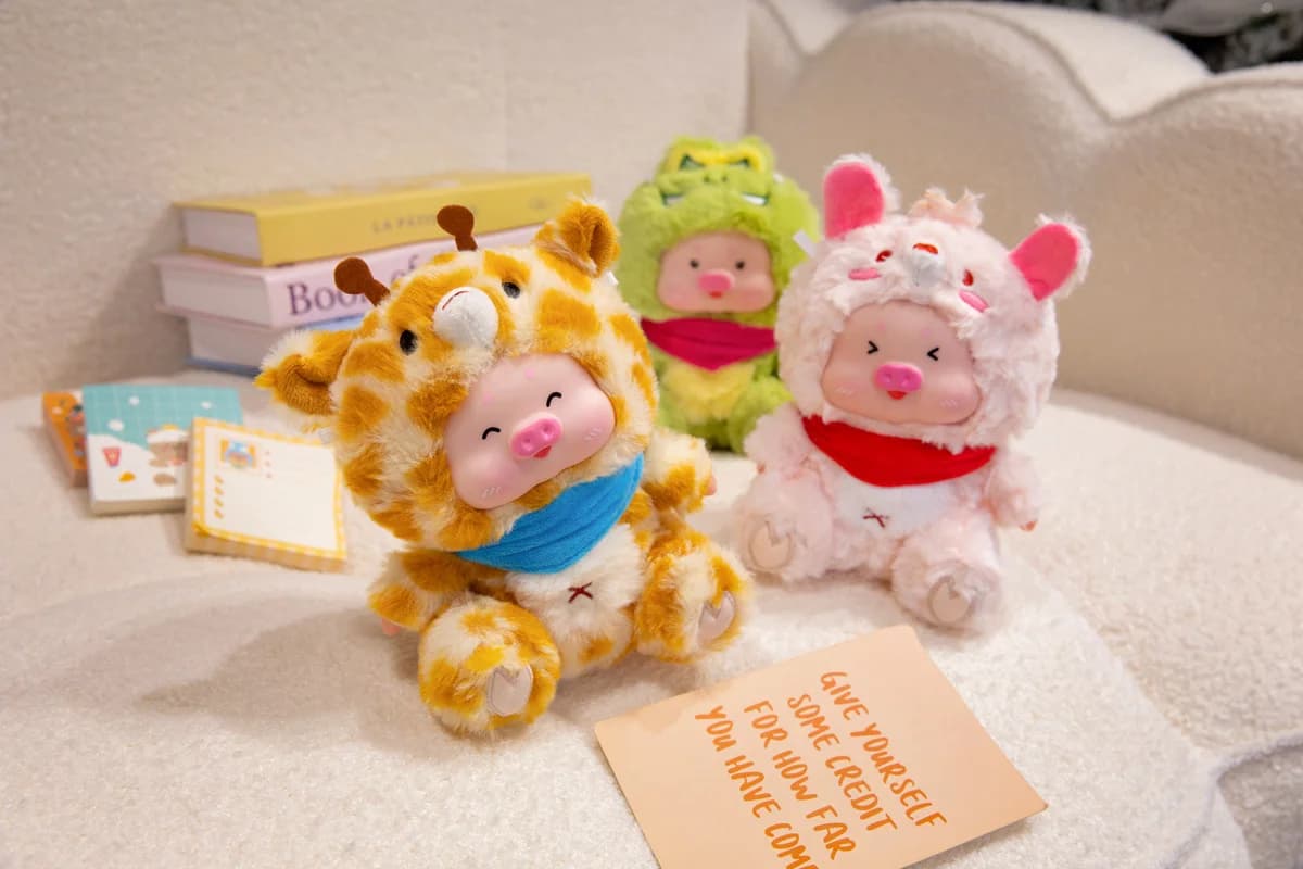 Scatola cieca per bambola con borsa in peluche, serie Star Pig Treasure Paradise, uno dei simpatici 7 giocattoli da collezione misteriosi possibili, il miglior regalo
