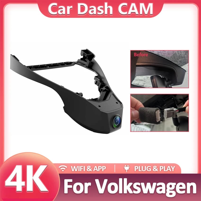 DVR for Volkswagen ID.4 ID4 ID 4 ID.6 ID6 ID 6 AWD Pro SX GTX Plus CROZZ CROSS, 4K 2160P Dash Cam for VW ID6, Car Accessories