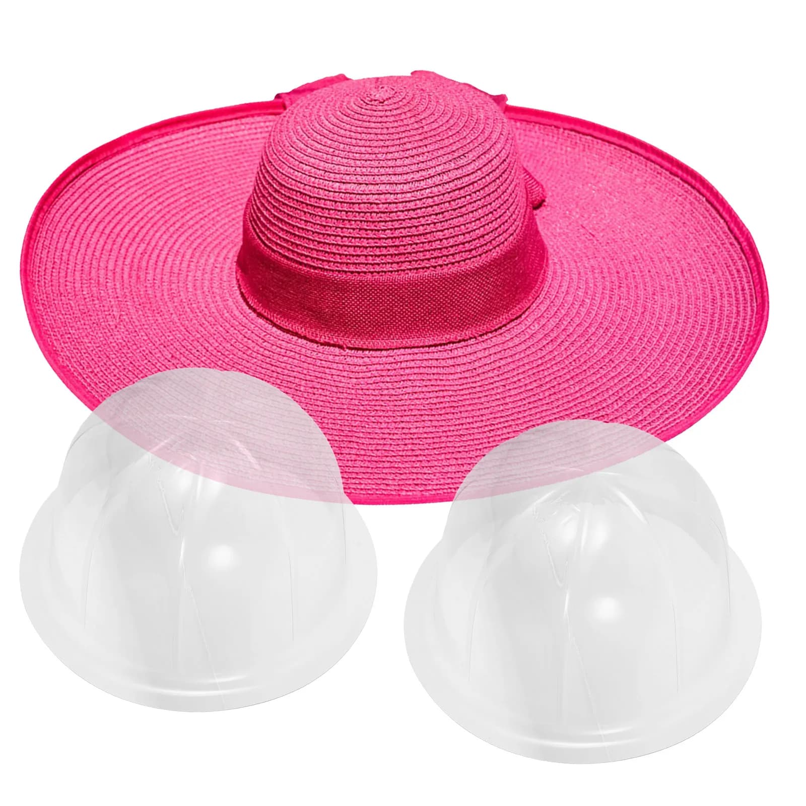 10 Pezzi Supporto Trasparente per Cappelli da 57 cm, Espositore per Cappellini da Baseball, Organizzatore per Cappelli a Cupola, Custodia Protettiva