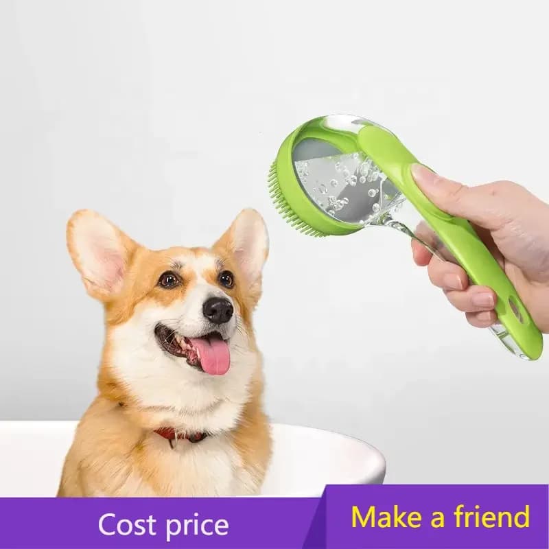 Spazzola per schiuma da bagno per animali domestici, spazzola da bagno per gatti, spazzole per shampoo per cuccioli, scrubber per doccia per cani, strumento da bagno per toelettatura e massaggio