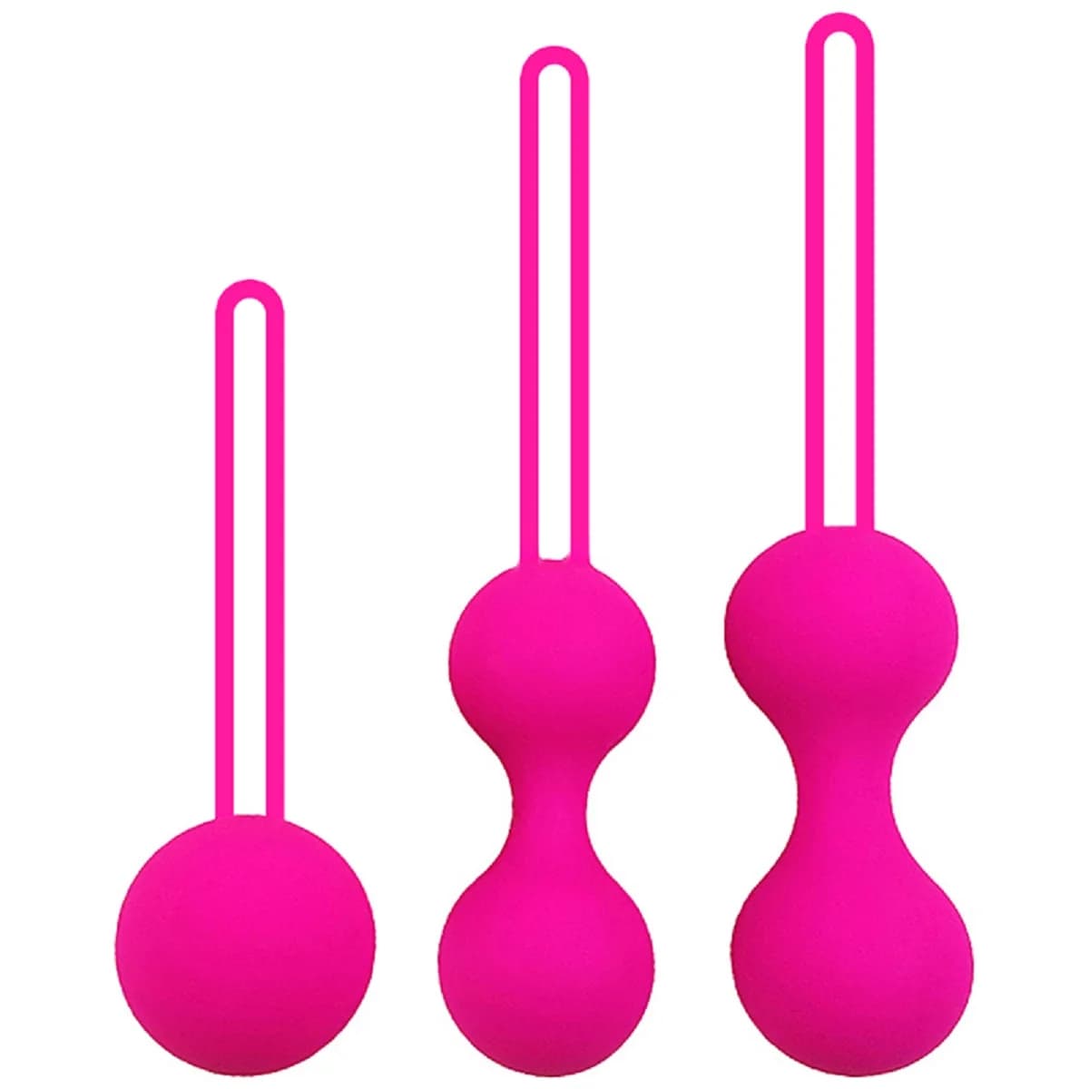 1 Set Sicuro Silicone Kegel Palle Palla vaginale Geisha Palla vaginale Stringere Macchina per esercizi Perline Giocattoli del sesso per le donne Ben Wa Palle
