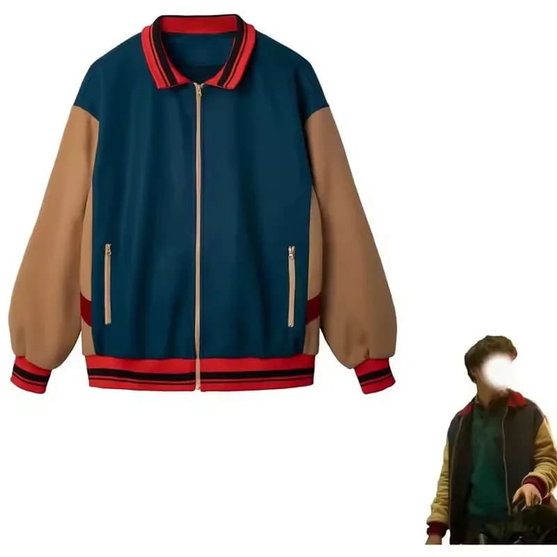 Will Byers Cosplay Costume, Adult Men Jacket, Coat with Hood for Role Games