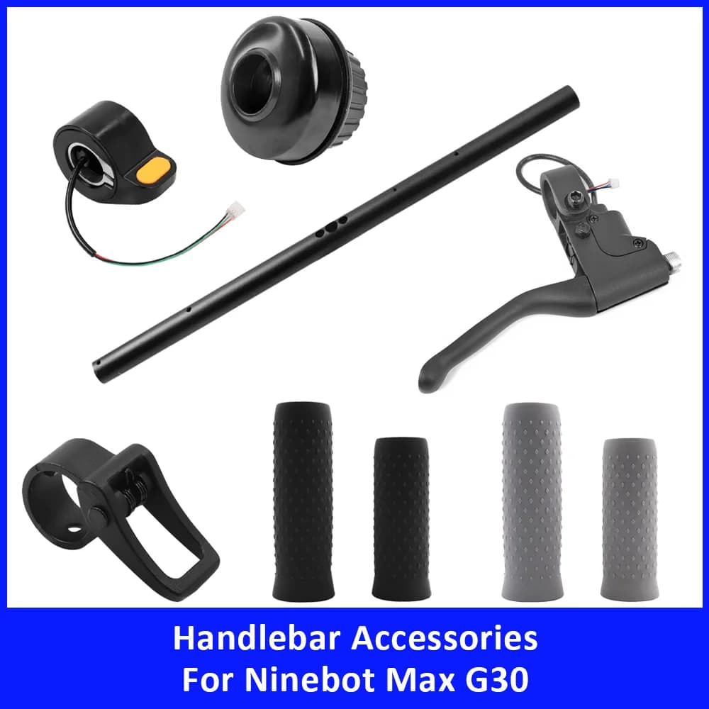 Spare Crossbar Handlebar Part for Ninebot Max G30 Electric Scooter Accessories Bell Hook Brake Lever Handle Cover Thumb Throttle