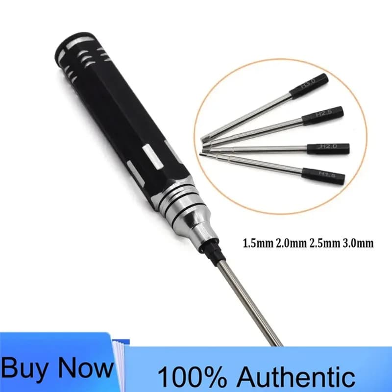 4-in-1 Hex Driver Screwdriver Set 1.5-4.0mm L-Shape Wrench Tool for RC Helicopter Car Drone Maintenance
