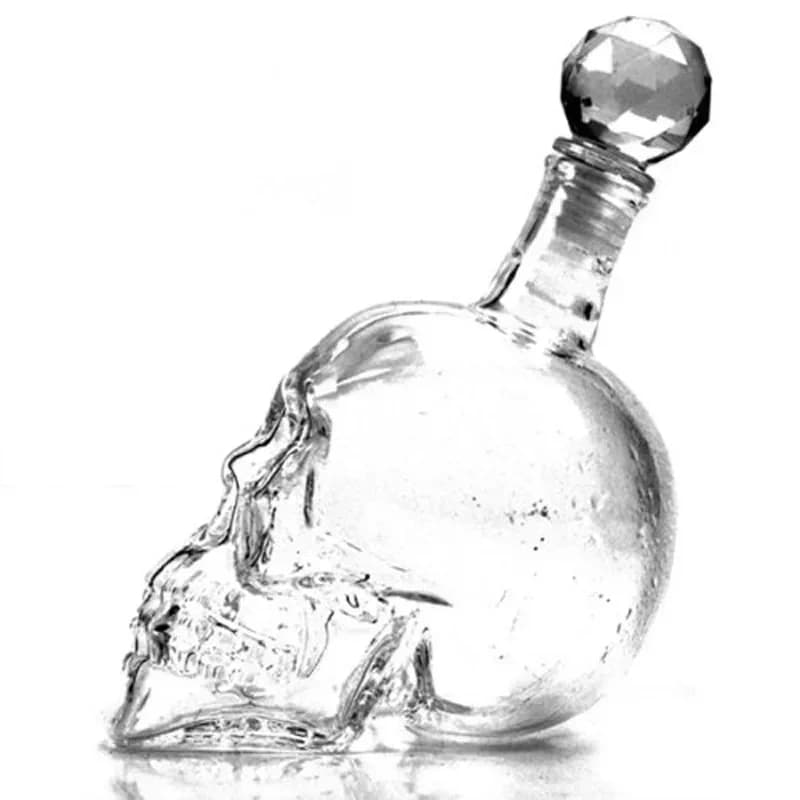 Creativo 350-1000mll teschio vodka bottiglia di vino straniero tazza dispenser di vetro bicchiere di vino isolato bicchieri da vino bicchieri da vino