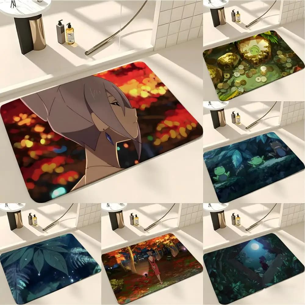 ANIME T-The Eccentric Family Tappetino assorbente per pavimento, tappeto antiscivolo per l'ingresso, per bagni, servizi igienici e toilette