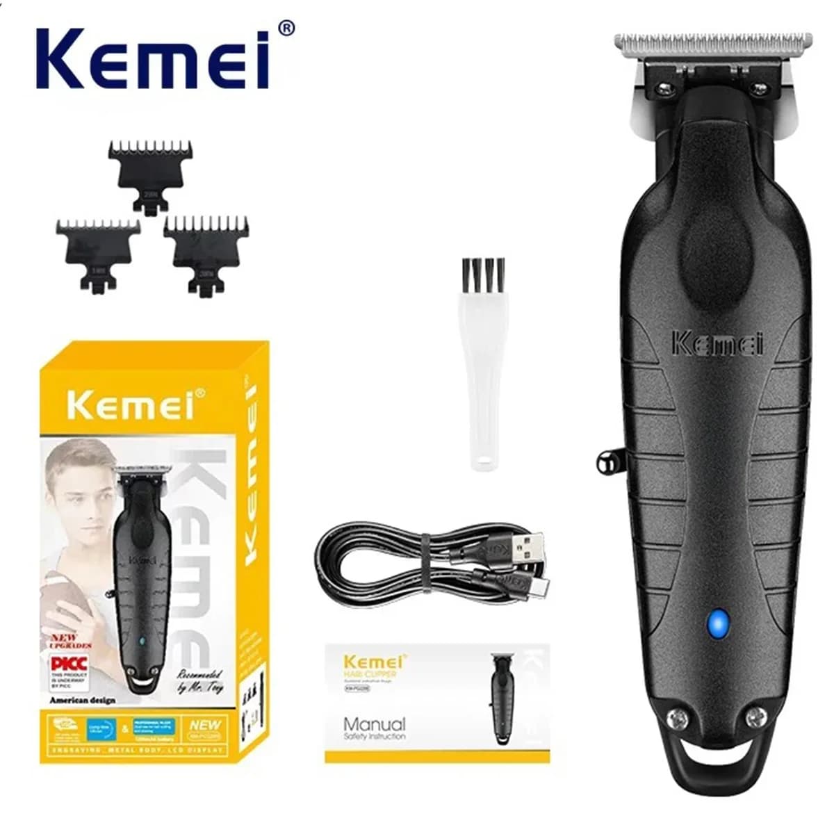 Kemei 2299 Professional Electric Wireless Hairdressing Regulator from Barbiere for Zero Gap Finishes 0mm