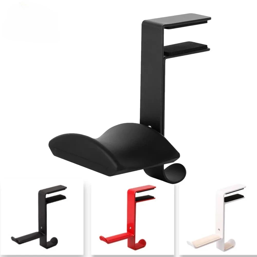Supporto da scrivania universale Gancio da ufficio Supporto per cuffie da gioco Staffa Espositore Supporto per cuffie Morsetto da tavolo salvaspazio