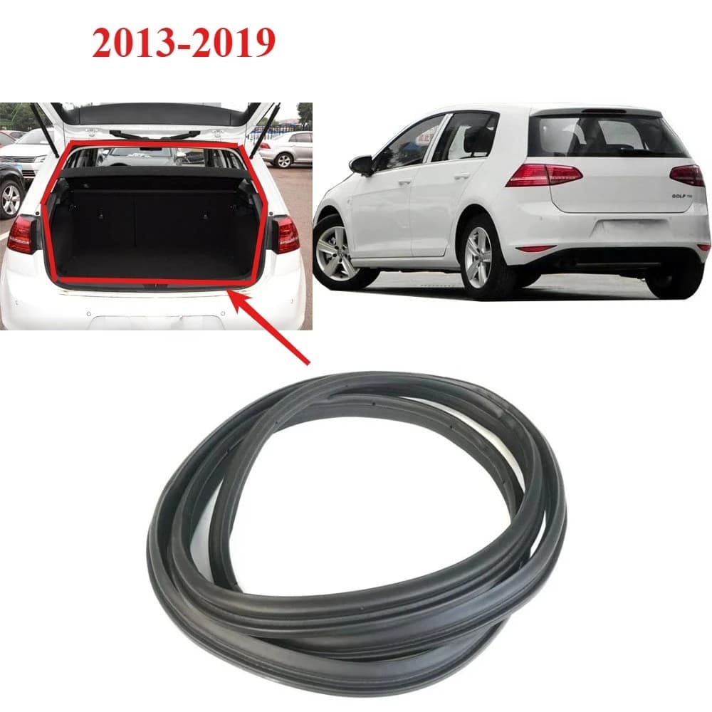 1 Piece Inner Tail Door Rubber Seal for VW Golf 7 MK7 2013-2019 Rear Door Protector Weatherstrip Seal Rear Trunk Weatherstrip