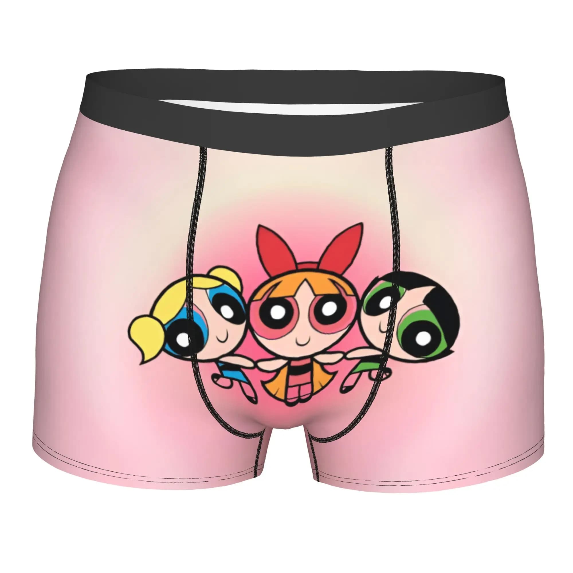 Custom Poweres Anime Puffes Boxer Shorts For Homme 3D Print Buttercup Blossom Bunny Underwear Panties Briefs Soft Underpants