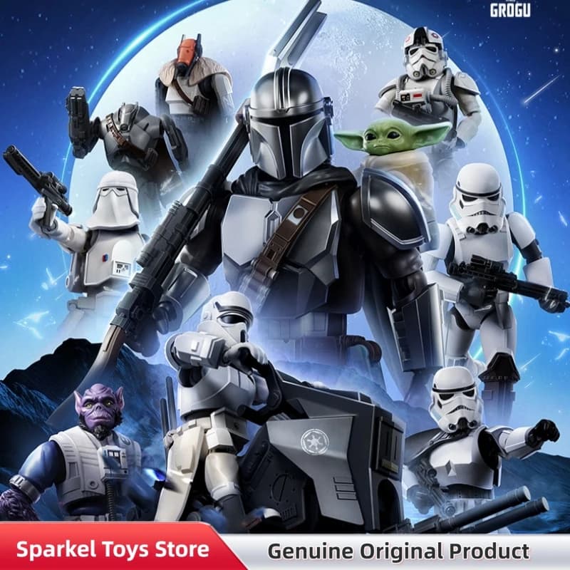 Nuova Action Figure Originale Star Wars The Mandalorians e Gugu Champion Class Lite Blind Box - Giocattoli da Collezione e Regali Ispirati al Film