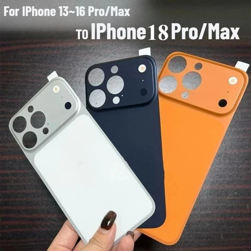 Original Colour AG Frosted Back Panel For IPhone 16/15/14/13 Pro Max Instant Upgrade IPhone 18 Pro Max Camera Lens/Screen Cover
