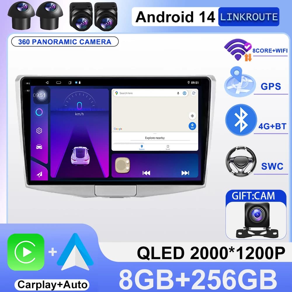 For Volkswagen Passat 7 B7 NMS 2011- 2015 Android 14 Carplay 4G+WIFI GPS Car Radio Navigation Multimedia Video Player Stereo din