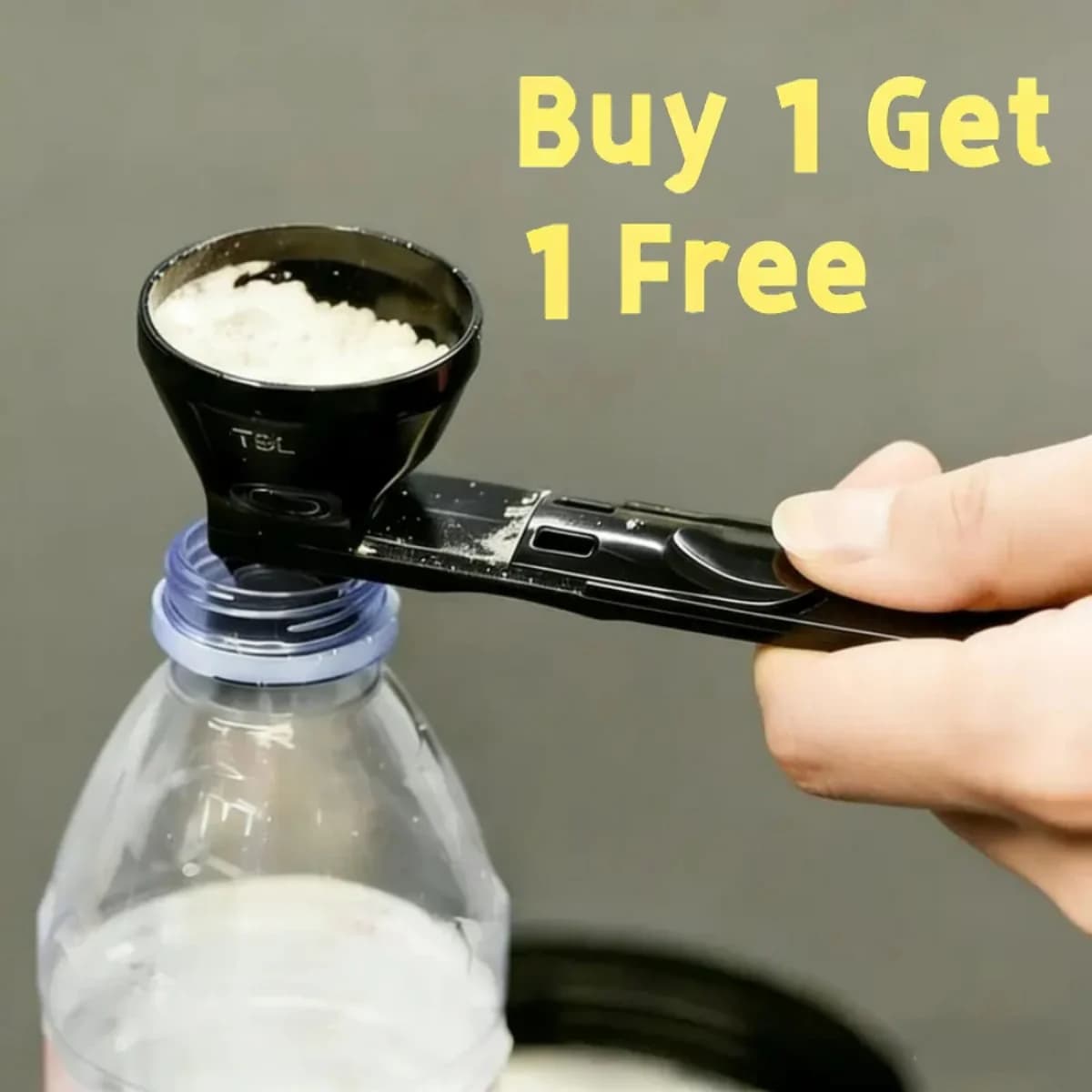 Compra 1 e Ricevi 1 Gratis: Imbuto Portatile con Scala di Misurazione, Imbuto 2-in-1 per Polveri, Bottiglie d'Acqua, Proteine e Integratori