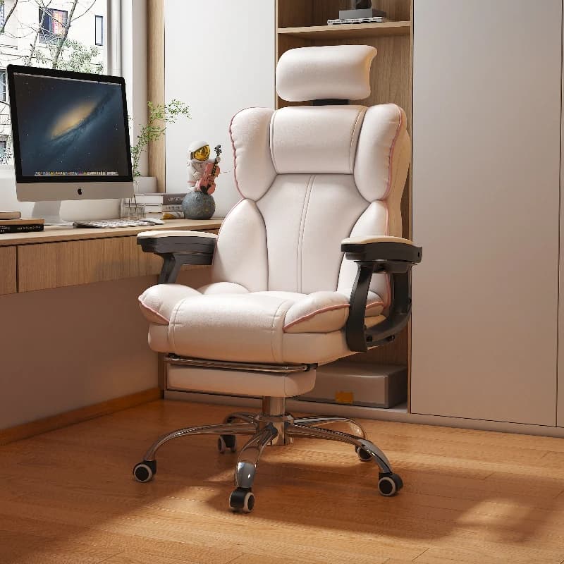 Sedia ergonomica Sedie da gioco per computer in pelle PU Sedia direzionale per giocatori Sedia da ufficio regolabile con schienale alto Mobili per ufficio