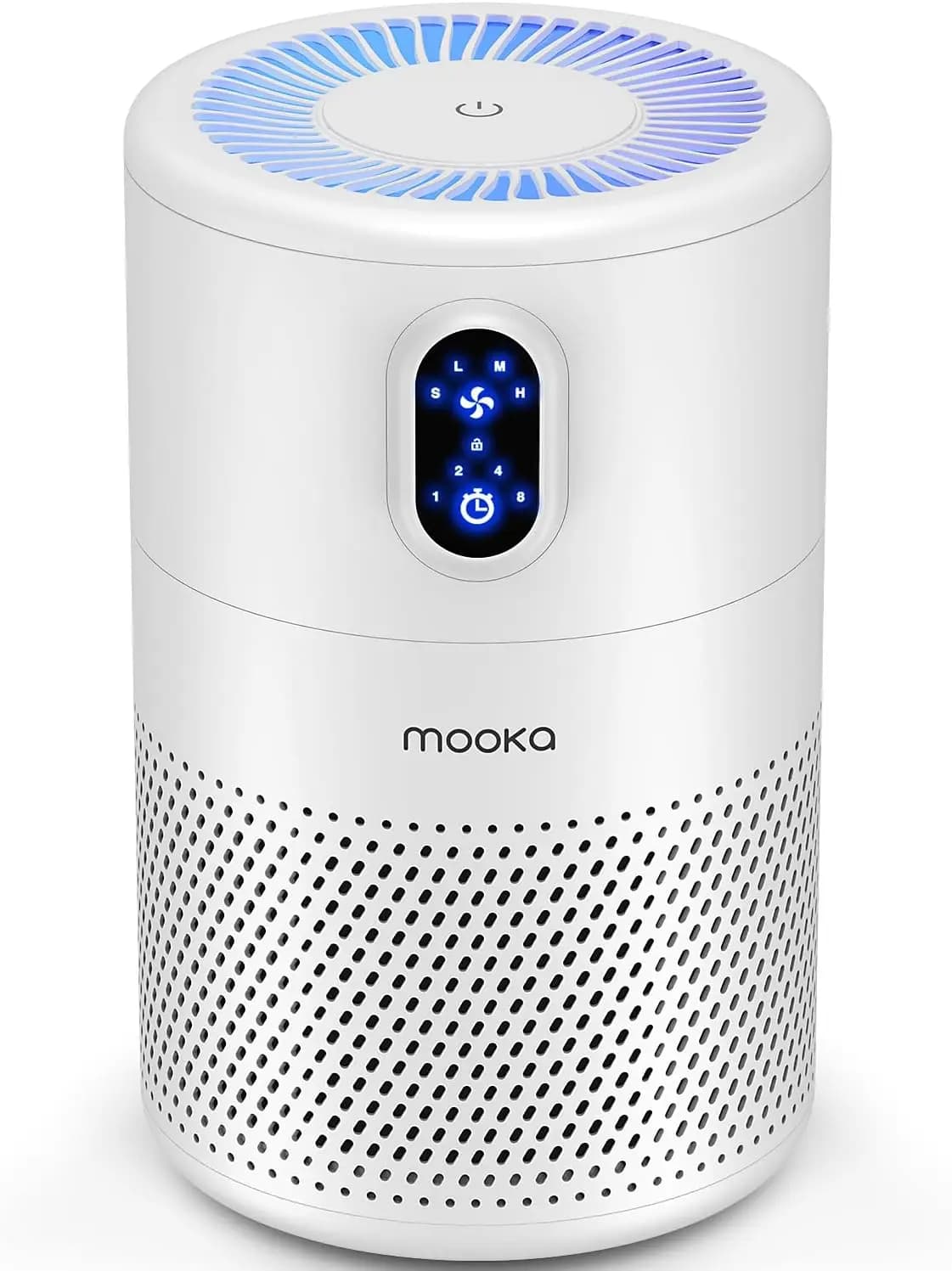 Purificatore d'aria per ambienti di grandi dimensioni con filtro HEPA H13, copre 1076 piedi quadrati, rimuove fumo, polvere e polline, luce notturna