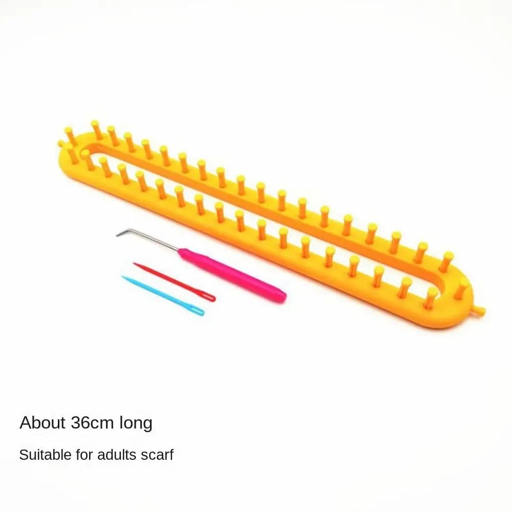 Gift Plastic Weaving Loom Knitting Kit Rectangle Handmade Craft Wool Knitter DIY DIY Machine Sewing Tools Men