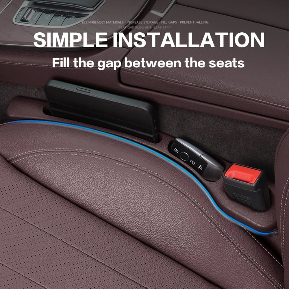 2X Car Seat Gap Filler Organizer Between Interior Accessories For Mitsubishi ASX Endeavor Pajero Sport V97 V93 Diamante Eclipse