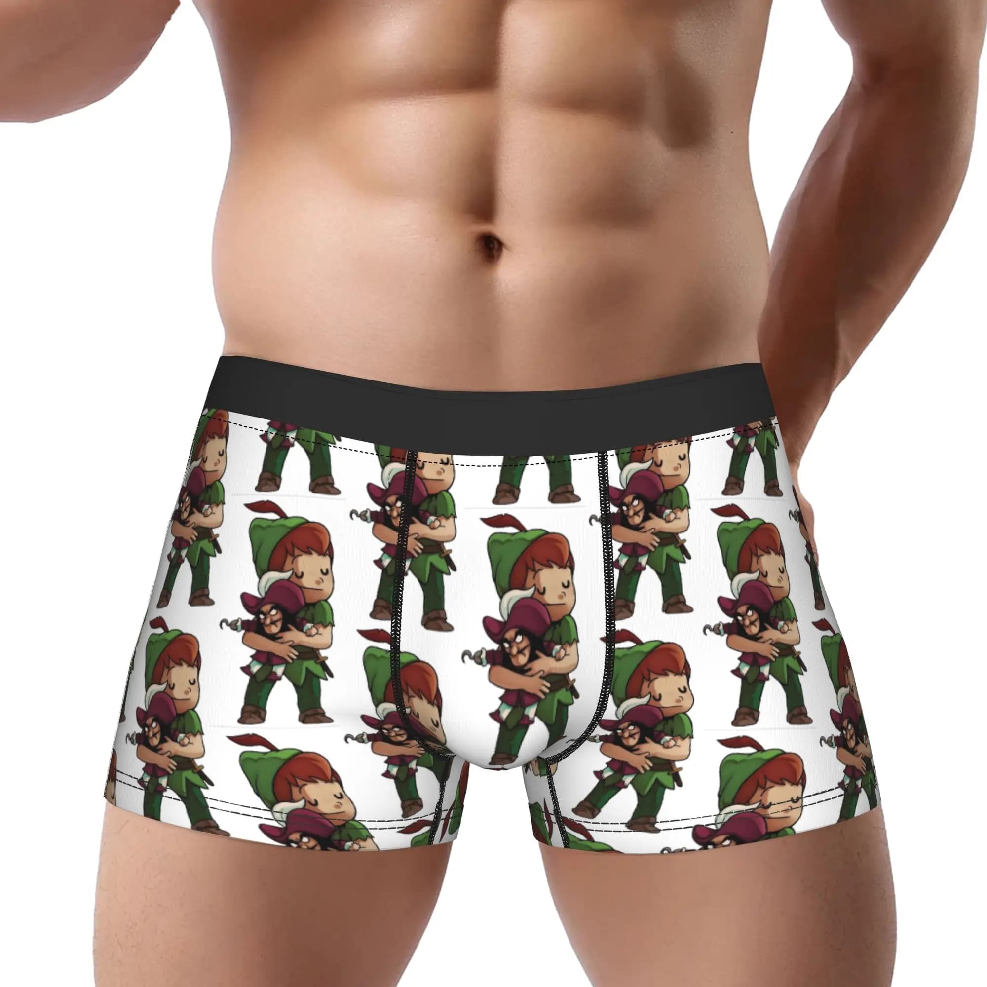 1 pezzo You Can Fly Peter Pan Underpants Mutandine traspiranti Intimo maschile Pantaloncini comodi