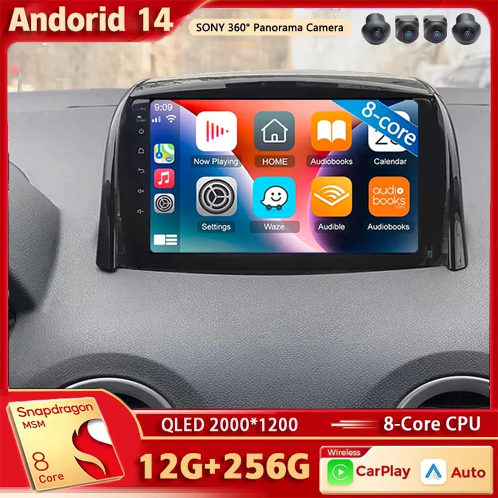 Android 15 For Renault Koleos 2008 -2016 2K QLED Android Car Radio Multimedia Video Player GPS AI Voice CarPlay Head Unit Stereo
