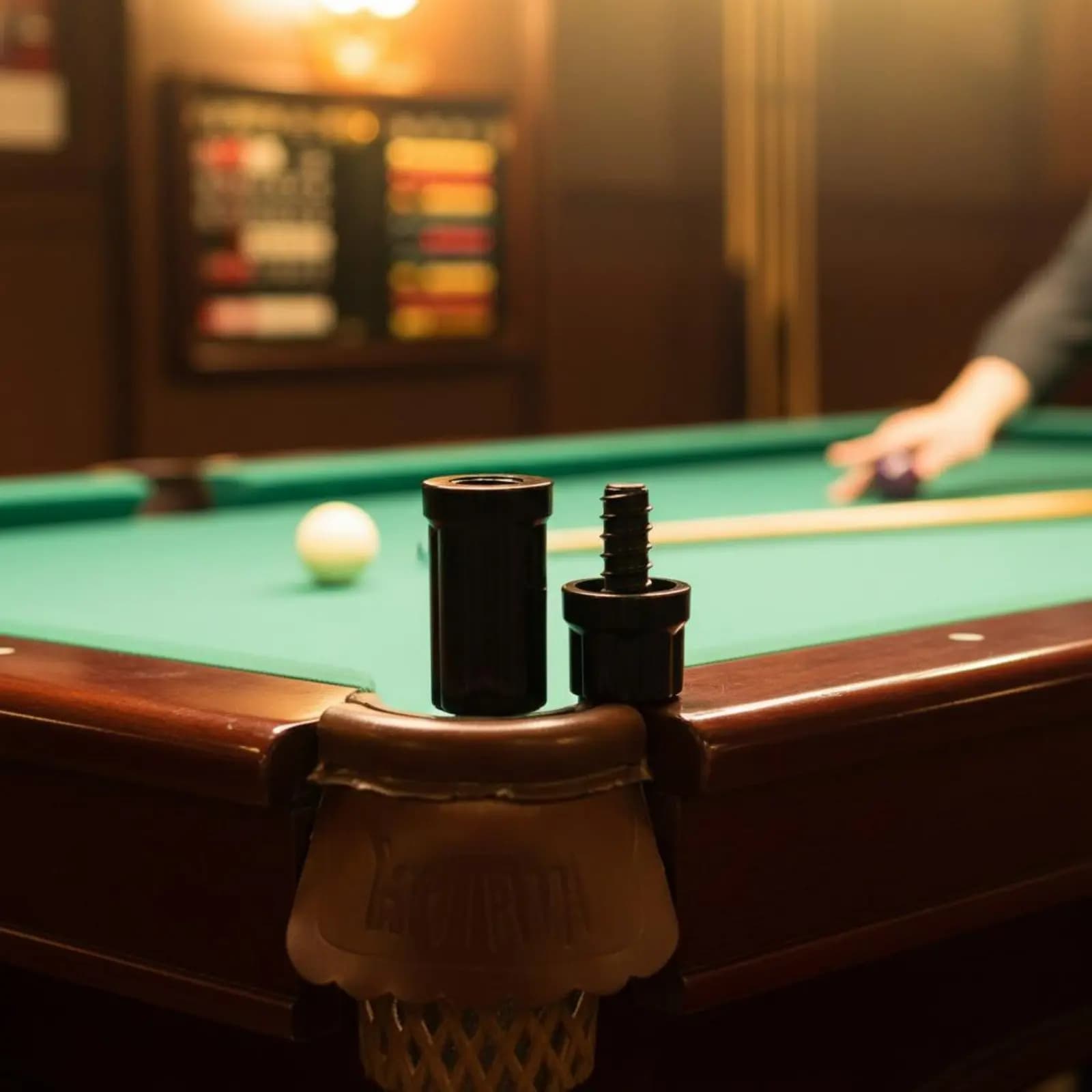 2 Pieces Billiard Cue Thread Cap Shielding Cue Joint Protector Pool Stick Cap Long-Lasting Joint Protector Portable