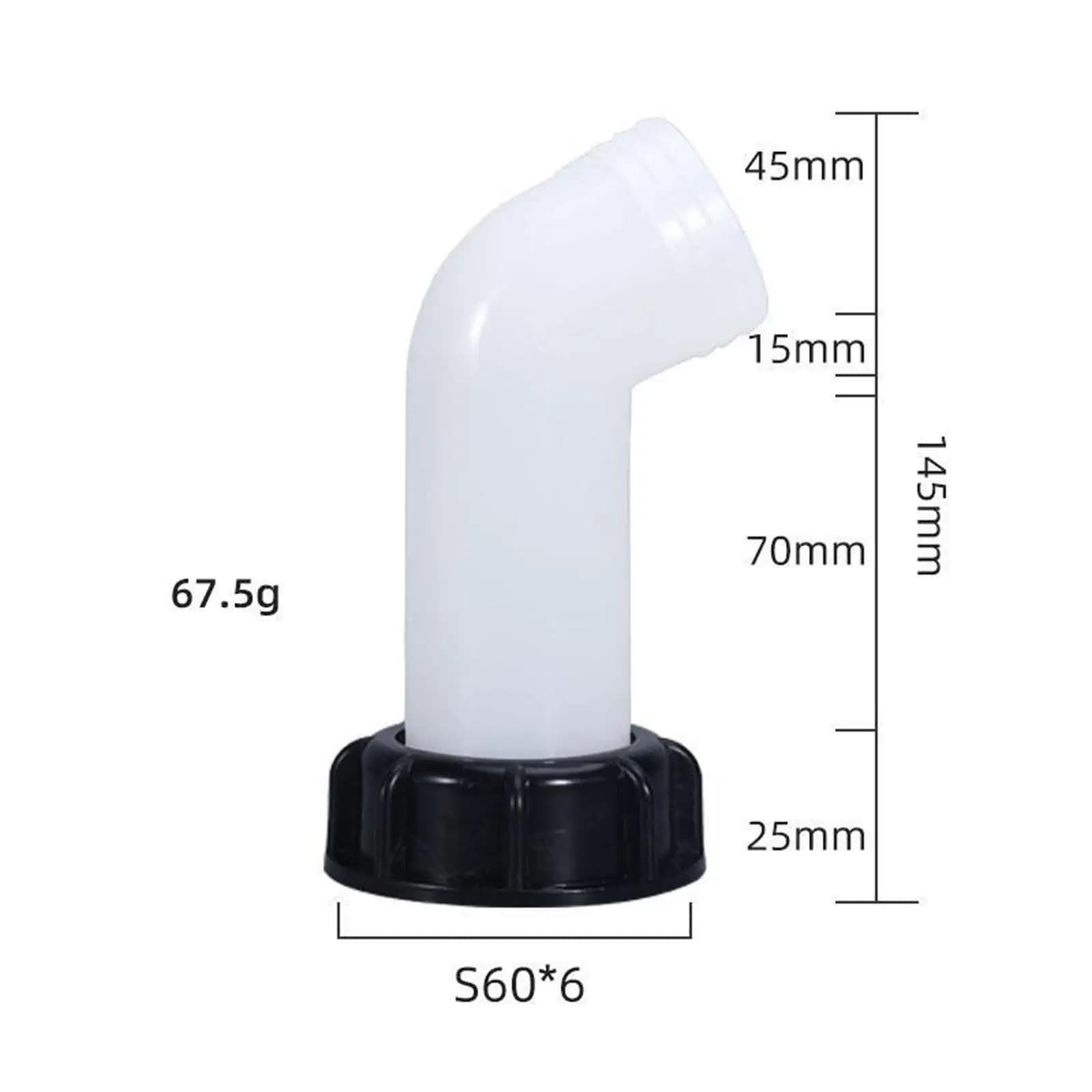Ibc Tank Fittings Extension Drain Spout Hose Plastic Water Ton Barrel Nozzle for Industrial Applications