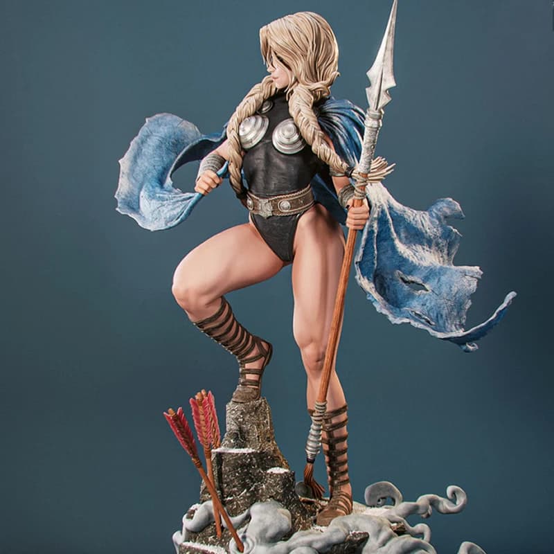 2 Styles Game Character 6677 Valkyrie 3D Print Model Unassembled Unpainted Custom Jigsaw Puzzle NSFW GK Figure Model Kit