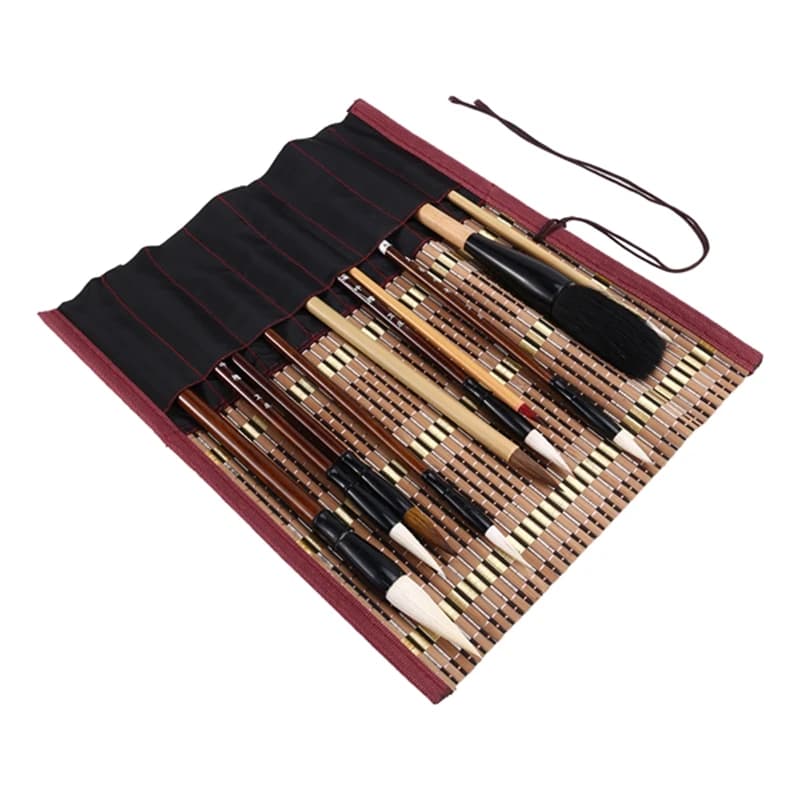 BEDW-10Pcs Chinese Calligraphy Brushes Set, Painting Writing Brush, Kanji Japanese Sumi Drawing Brushes