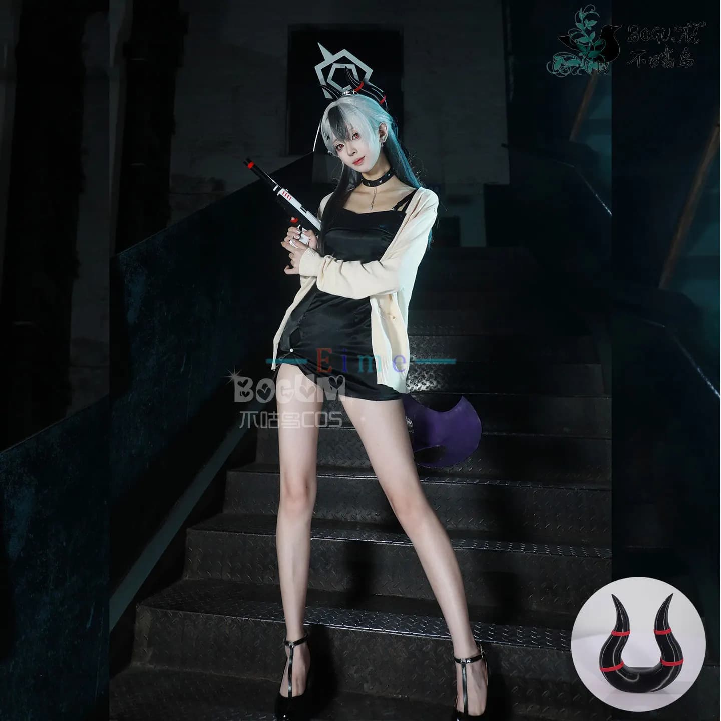 Gioco Blu Archivio Onikata Kayoko Costume Cosplay Uniformi di Carnevale di Halloween Vestito da festa carino Su misura