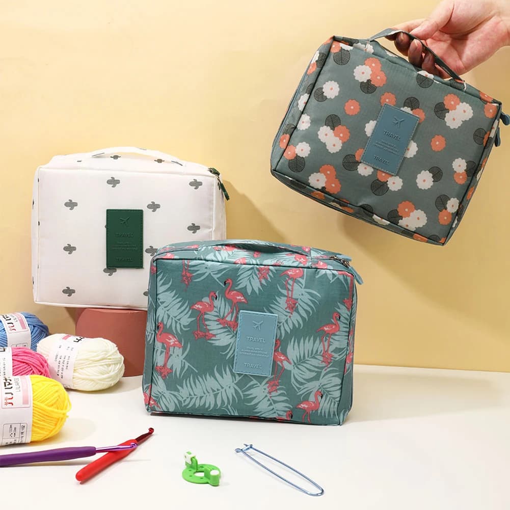 Yarn Crochet Sets Beginner Crochet Hooks Needles Gifts with 5 Group Wool Accessories Storage Bag for DIY Scarves Gloves