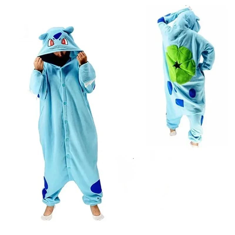 ♥ 2026 New s Onesie Snorlax Squirtle Jigglypuff Kigurumi Gengar Cosplay Costume Halloween Adult Anime Eevee Pajamas ★ Look at me