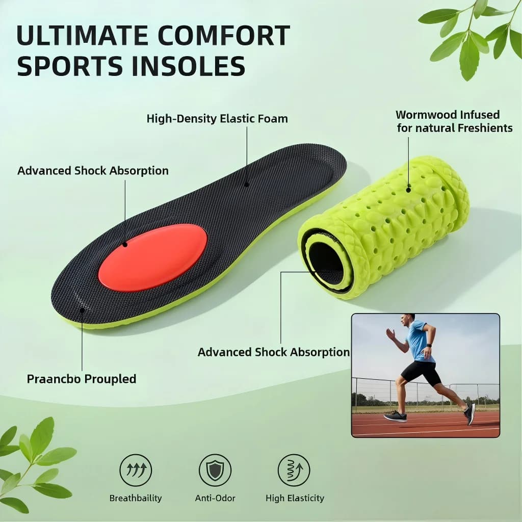 Solette per Scarpe Sportive con Supporto per Arco Plantare, Assorbenti e Traspiranti, Specializzate per Caviglie con Valgo Interno ed Esterno