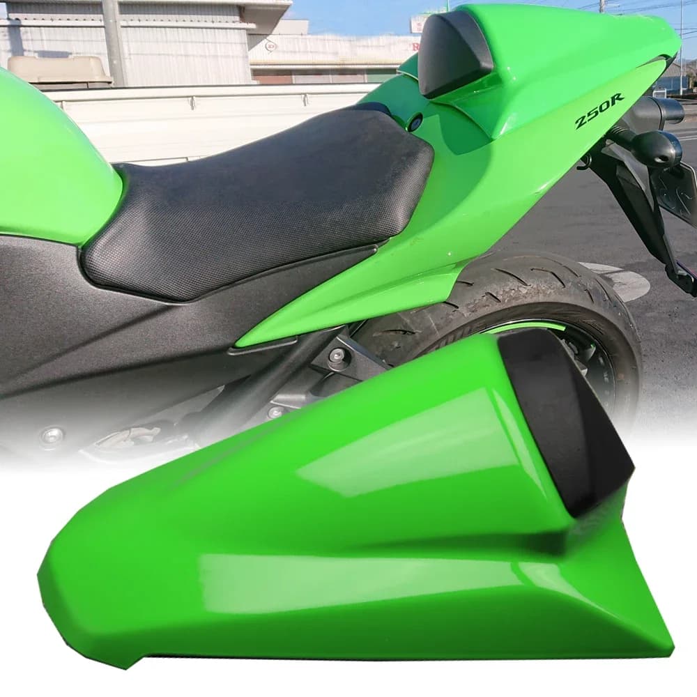 Per Kawasaki Ninja 250 R 250R ZX250R EX250 coprisedile Cowl posteriore coda carenatura Solo moto parte 2008 2009 2010 2011 2012 verde