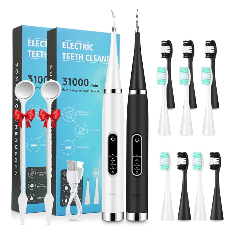 Spazzolino elettrico ad ultrasuoni per l'igiene orale rimozione del tartaro dentale spazzolino da denti Multi automatico per uso domestico USB impermeabile